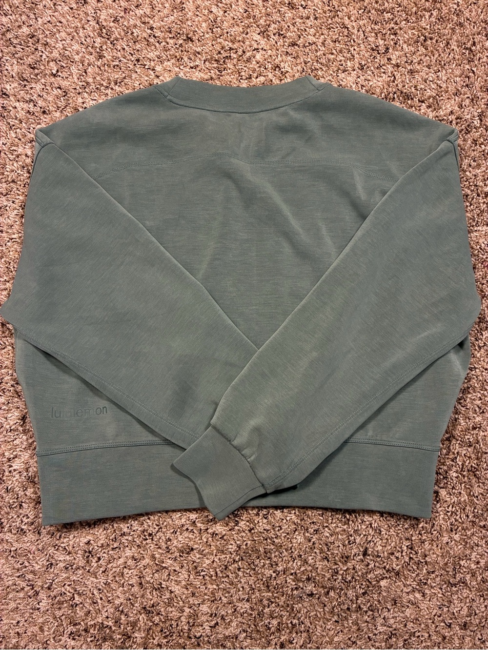Lululemon Perfectly Oversized Crop Crew Soft Stream Sweatshirt - Picture 8 of 12